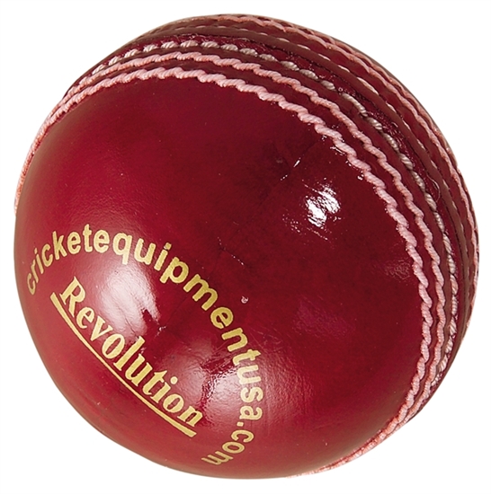 Picture of Cricket Ball Revolution Red Leather by Cricket Equipment USA
