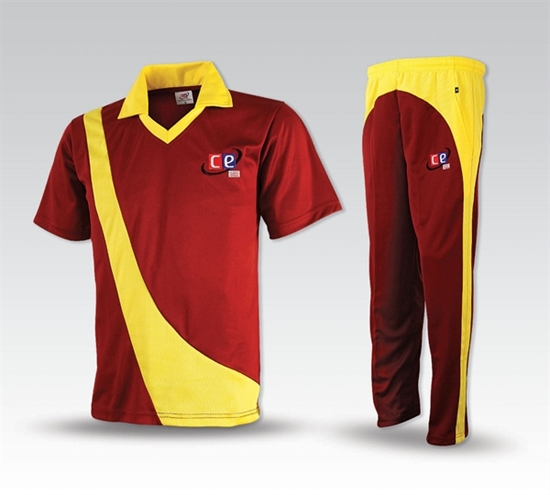 red colour cricket jersey