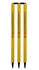 Picture of Colored Yellow Set of 6 Stumps with Bails by Cricket Equipment USA