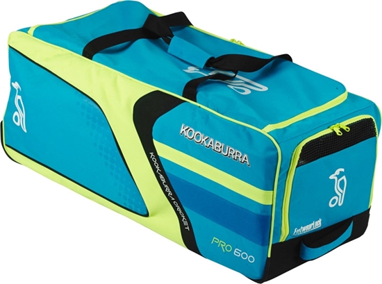 Picture of Cricket Wheelie Bag Pro 400 Blue/Yellow By Kookaburra