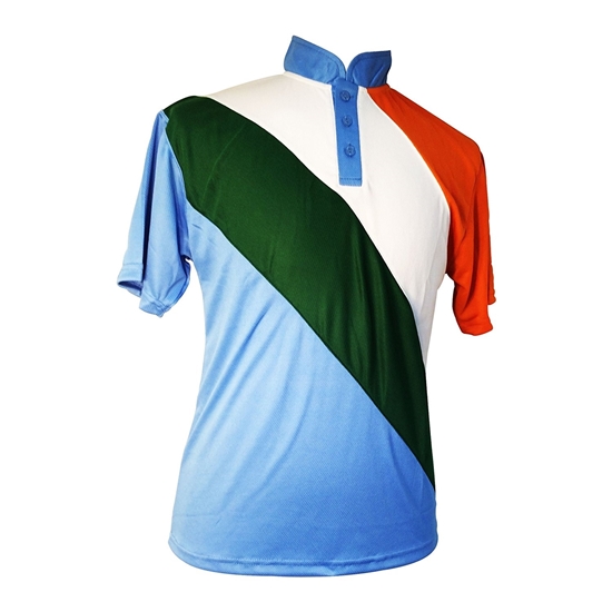 blue color cricket jersey