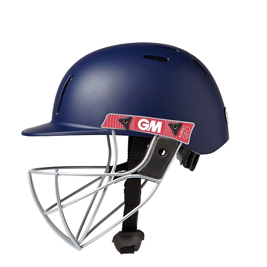 Picture of Navy Blue Purist Pro Junior Size Cricket Helmet by Gunn & Moore