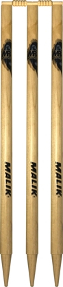 Traditional Wooden Cricket Stumps with bails