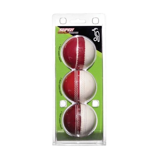 6 X County Crown Hard Ball 4 PCE Leather Cricket Ball White Pack Bat Friendly 