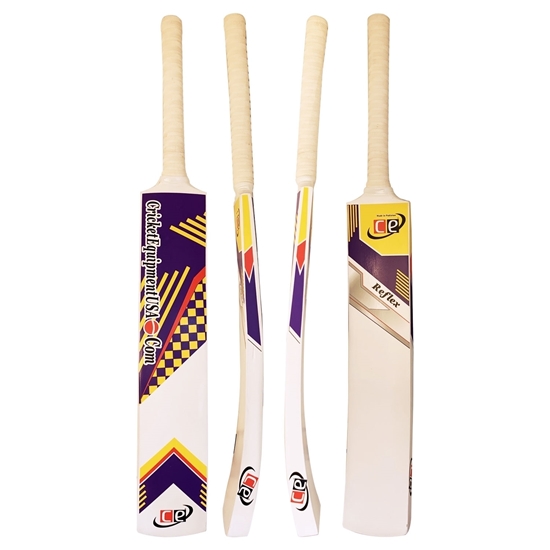 Tennis Ball Included AMBER Tennis Cricket Bat Full Size for Tape Ball Tennis Ball Kashmir Wood Light Weight Great for Club Cricket and Net Practice Amber Cricket Gear 