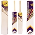 Picture of Cricket Bat Tape Tennis Ball REFLEX Painted Wood Light Weight White Curved Wooden Bat Size Short Handle