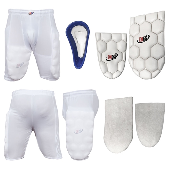 Picture of Cricket Batting Thigh Guards Protective Shorts with Groin Cup