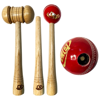 Picture of CE Cricket Bat  Knocker Wooden Knocking Hammer Griping Cone Ball Mallet 3 in 1