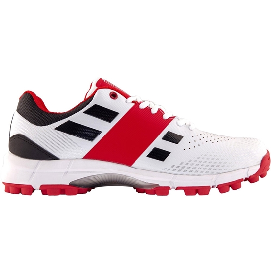 Picture of Cricket Shoes GN Velocity 2.0 Rubber Sole Colour Red White by Gray Nicolls