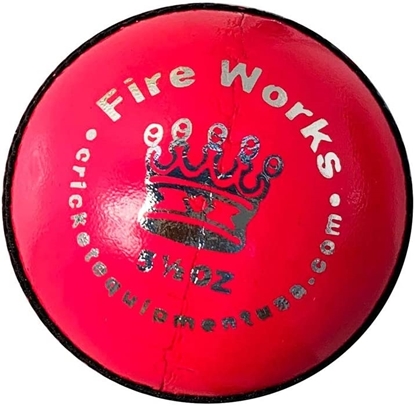 Picture of Cricket Ball Fireworks Pink Leather by Cricket Equipment USA