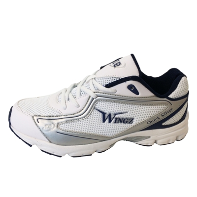Picture of Premium Wingz Quick Silver Cricket Sports Shoes Royal Blue/Silver/White