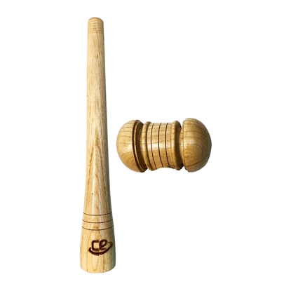 Picture of CE Wooden Hammer Cricket Bat Knocker Mallet for Knocking & Preparing New Cricket Bat Gripping Cone 2 in 1