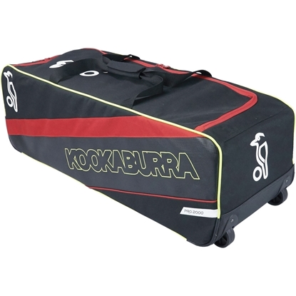 Picture of Cricket Kit Bag Wheelie Pro 2000 Colors Black/Red by Kookaburra
