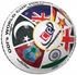 Cricket World Cup History Flags Ball	