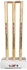 Picture of CE Colored Brown Set of 3 Cricket Stumps with 1 Base & 2 Bails by Cricket Equipment USA