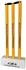 Picture of CE Colored Yellow Set of 3 Cricket Stumps with 1 Base & 2 Bails by Cricket Equipment USA