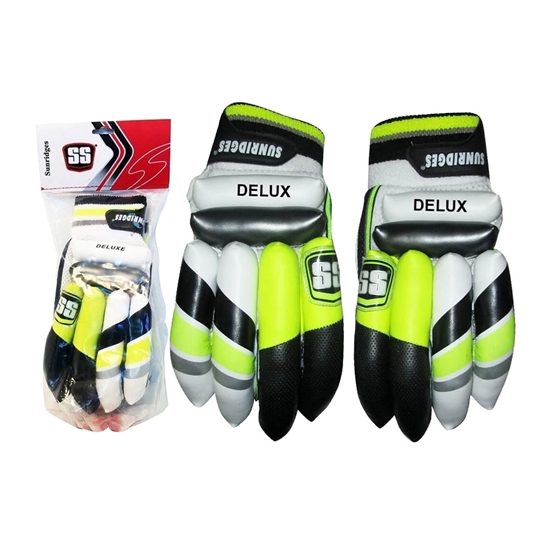 SS Match Cricket Wicket Keeping Gloves Mens Size White & Green 