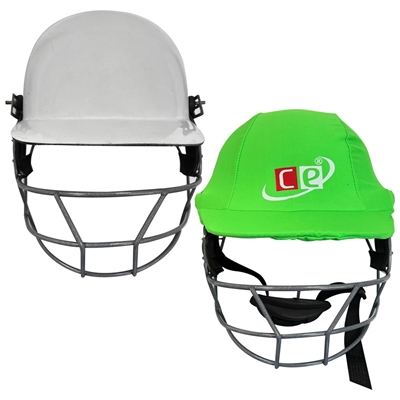 Picture of CE Cricket Helmet with Multicolor Covers Range for Head & Face Protection Adjustable Size (Lime Green)