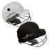 Picture of CE Predominantly White Cricket Helmet Comes with the Cover for Head & Face Protection - Multicolor Covers Range - Adjustable Size (Black)