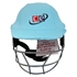 Picture of CE Predominantly White Cricket Helmet Comes with the Cover for Head & Face Protection - Multicolor Covers Range - Adjustable Size (Aqua Blue)