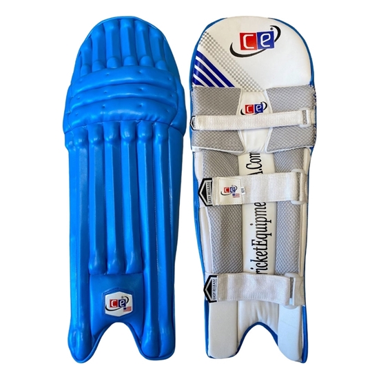 Picture of Blue Cricket Batting Pads Ambidextrous Men Multicolors by Cricket Equipment USA