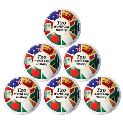 Picture of Cricket T20 World Cup 2007 History Cricket Ball Six Pack