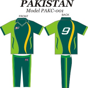 Design Pattern for Pakistan Cricket Jersey & Pants