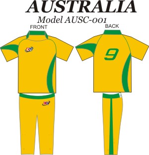 Design Pattern for Australian Cricket Jersey & Pants