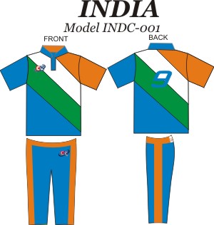 Design Pattern for India Cricket Jersey & Pants